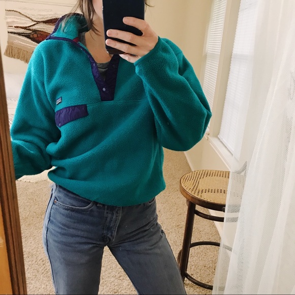 Patagonia Jackets & Blazers - Patagonia USA vintage snap t fleece retro jacket